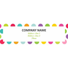 Circle Decorative Return Address Lable